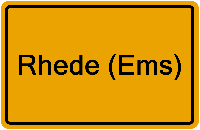 Handelsregisterauszug Rhede (Ems)